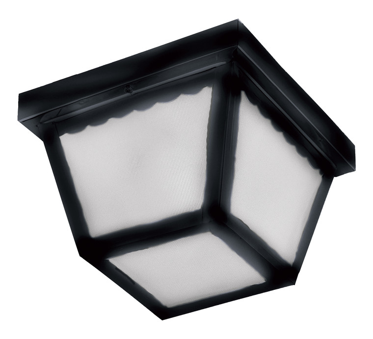 Maxim Outdoor Essentials 2-Light Outdoor Ceiling Mount in Black 6204FTBK