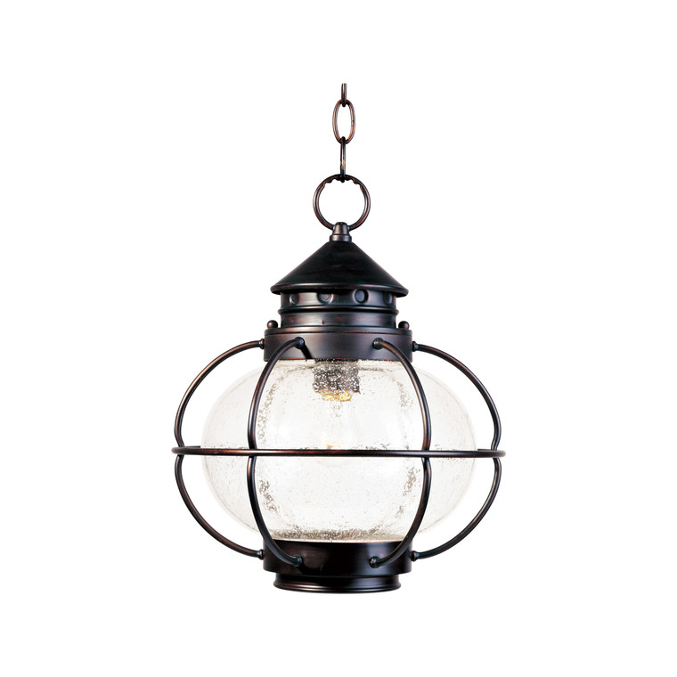 Maxim Portsmouth 1-Light Outdoor Hanging Lantern in Oil Rubbed Bronze 30506CDOI