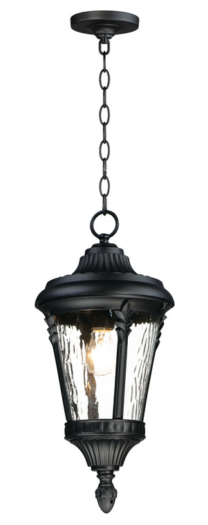 Maxim Sentry 1-Light Outdoor Hanging Pendant in Black 3058WGBK