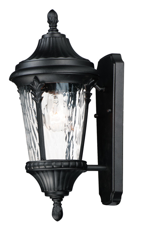 Maxim Sentry 1-Light Outdoor Wall Sconce in Black 3053WGBK