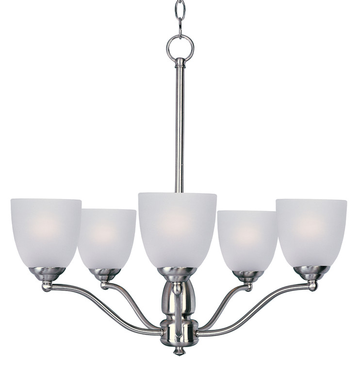 Maxim Stefan 5-Light Chandelier in Satin Nickel 10065FTSN