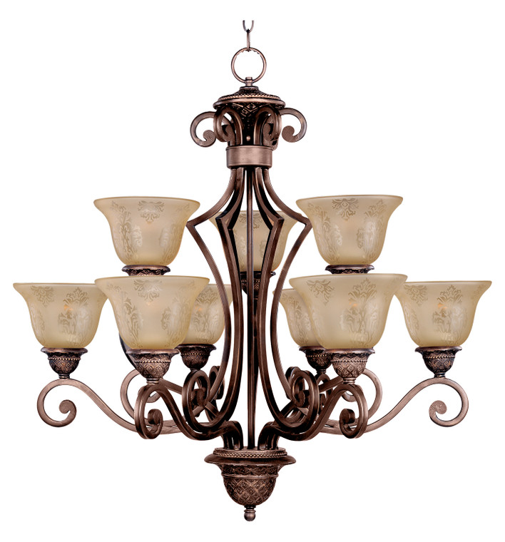 Maxim Symphony 9-Light Chandelier in Oil Rubbed Bronze 11245SAOI