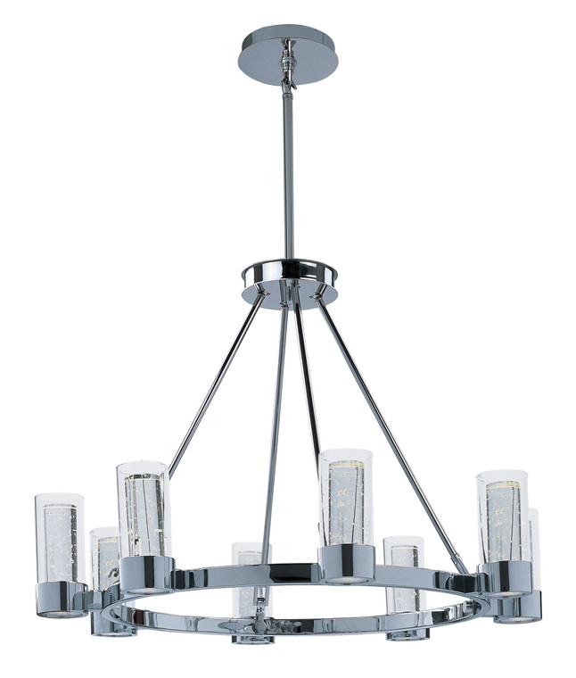 Maxim Sync 8-Light Ring LED Chandelier in Polished Chrome 20909CLPC