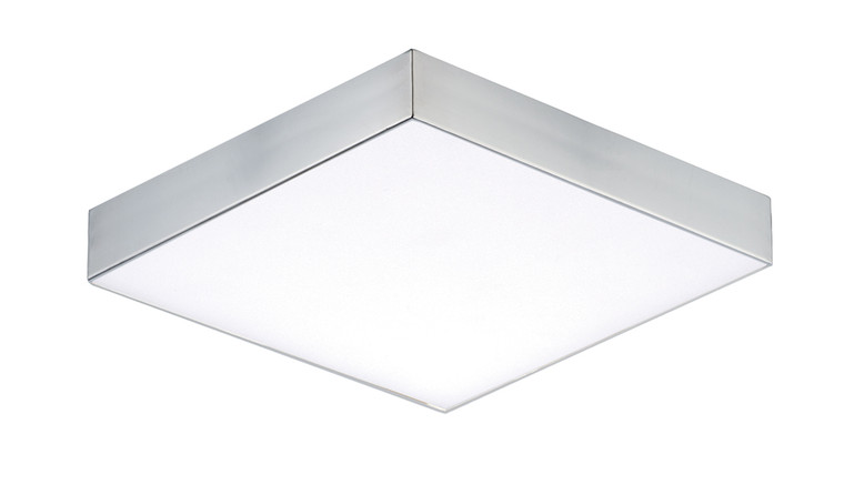 Maxim Trim 4.5" SQ LED Flush Mount 3000K in Polished Chrome 57665WTPC