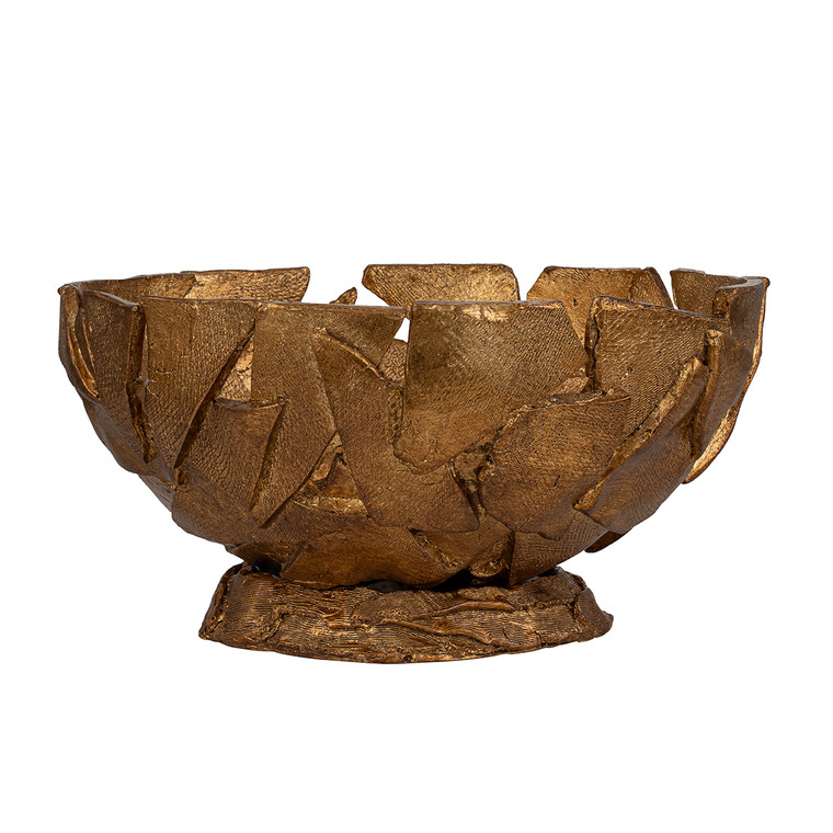 Lucas McKearn Mosaic Luxe Bowl Large in Gold Finish SI7439