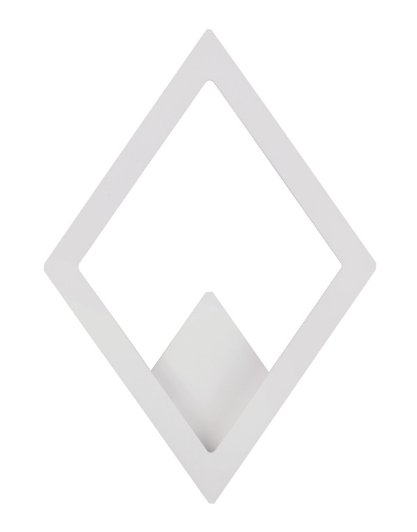 ET2 Contemporary Lighting Alumilux Rhombus LED Outdoor Wall Sconce in White E41495-WT