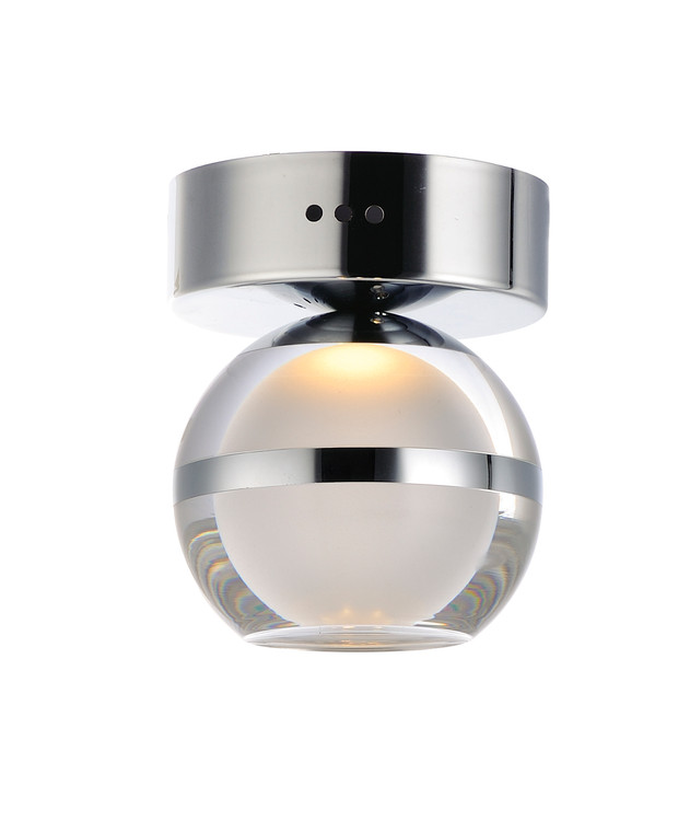ET2 Contemporary Lighting Swank LED Wall Sconce/Flush Mount in Polished Chrome E24590-93PC