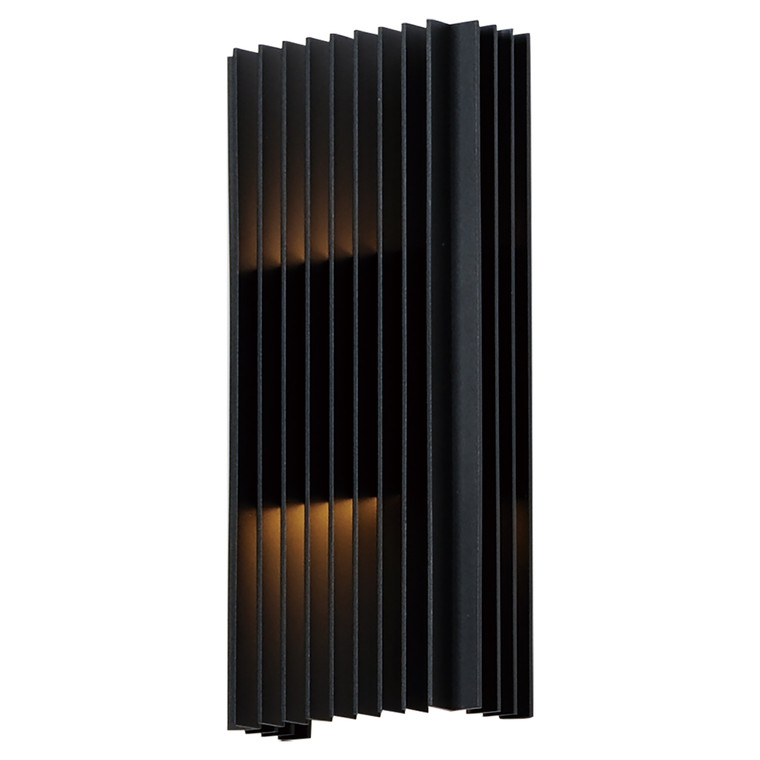 ET2 Contemporary Lighting Rampart Large LED Outdoor Wall Sconce in Black E30116-BK