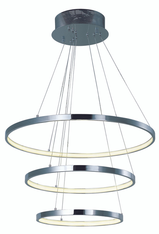 ET2 Contemporary Lighting Hoops LED Pendant in Polished Chrome E22715-PC