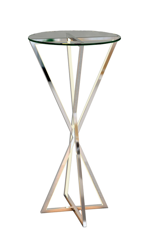 ET2 Contemporary Lighting York LED Accent Table in Polished Chrome E71011-PC