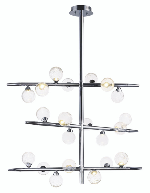 ET2 Contemporary Lighting Bubbly LED Pendant in Polished Chrome E24573-91PC
