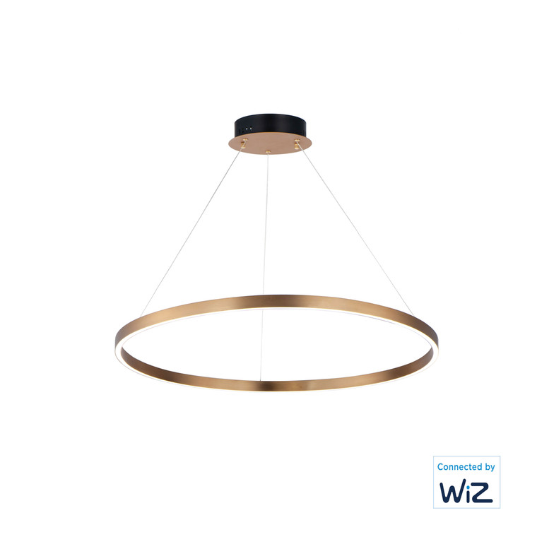 ET2 Contemporary Lighting Groove 32" LED Pendant WiZ in Gold E22726-GLD