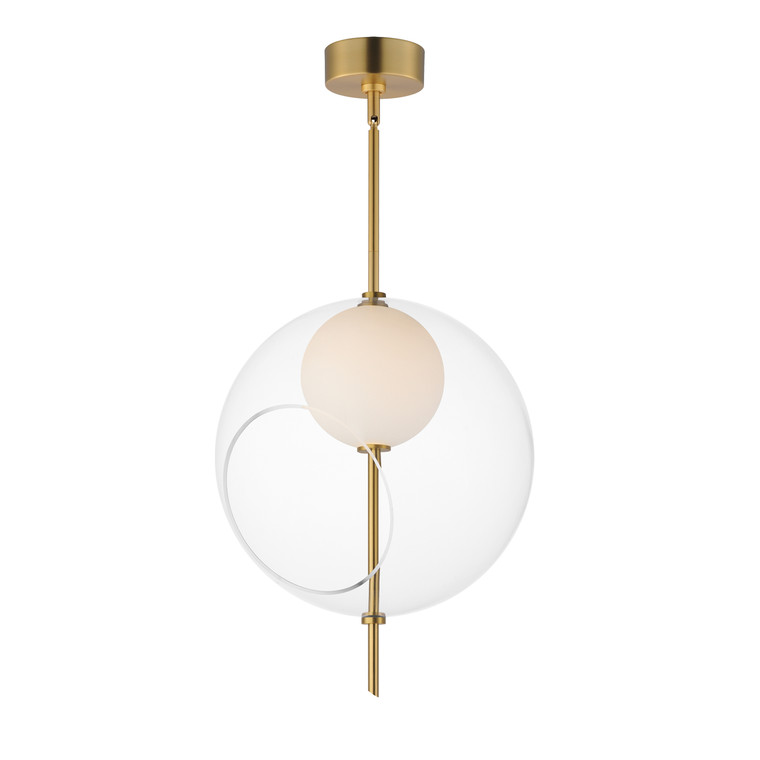 ET2 Contemporary Lighting Martini 16" LED Pendant in Natural Aged Brass E11093-10NAB