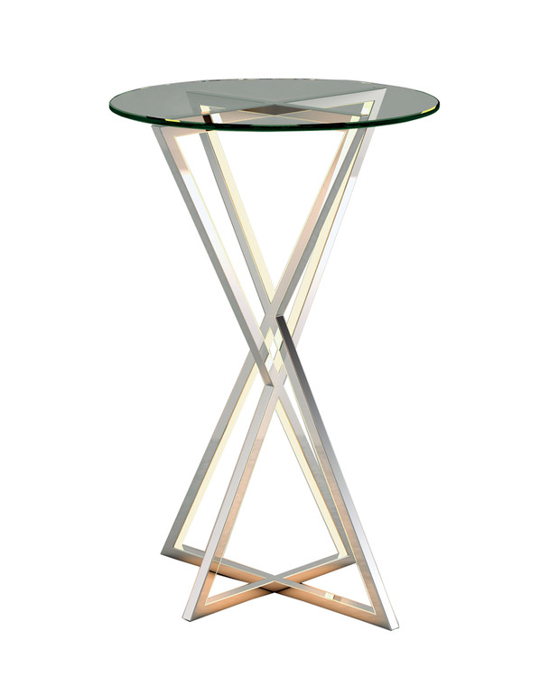 ET2 Contemporary Lighting York LED Accent Table in Polished Chrome E71010-PC