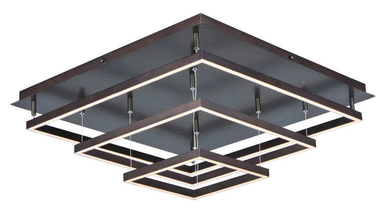 ET2 Contemporary Lighting Quad Flush LED Mount in Bronze E22408-BZ