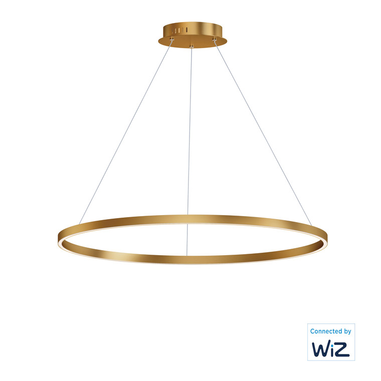 ET2 Contemporary Lighting Groove 40" LED Pendant WiZ in Gold E22728-GLD