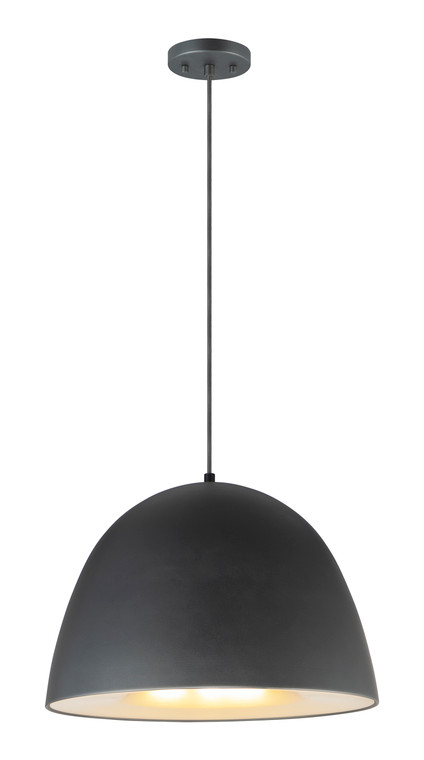 ET2 Contemporary Lighting Fungo 24" LED Pendant in Black / Satin Brass E24916-BKSBR