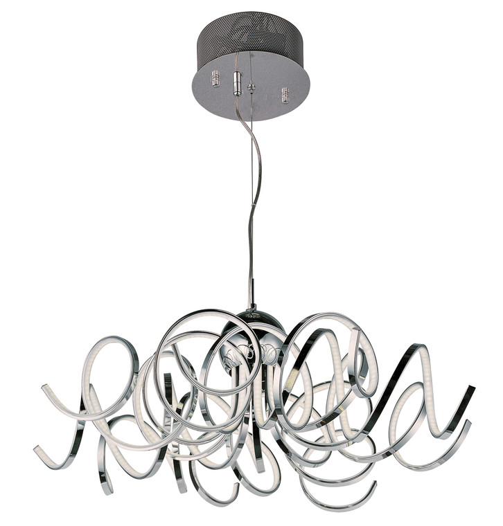ET2 Contemporary Lighting Chaos LED Pendant in Polished Chrome E21415-PC