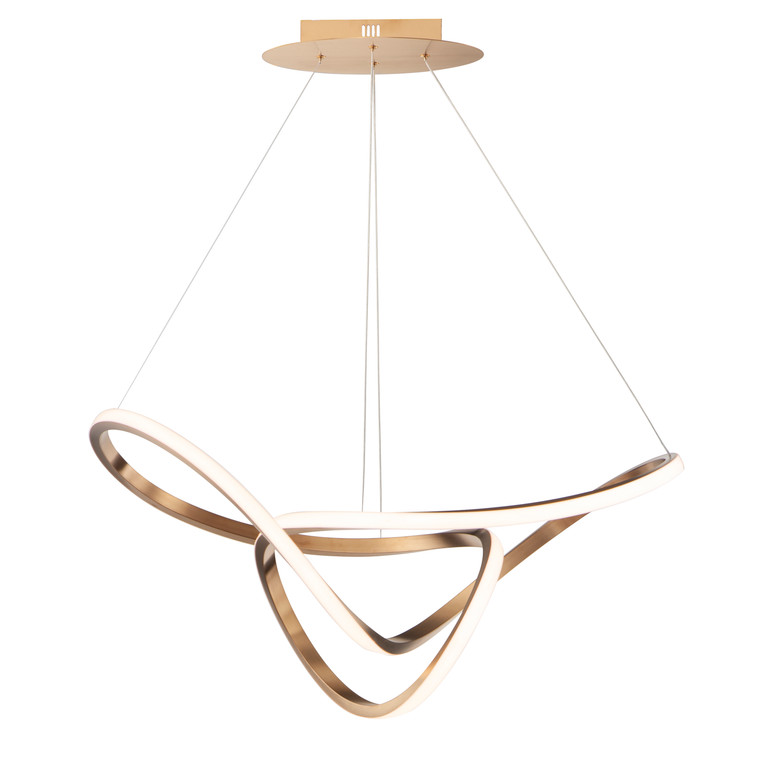 ET2 Contemporary Lighting Perpetual 32" LED Pendant in Brushed Champagne E20454-BCN