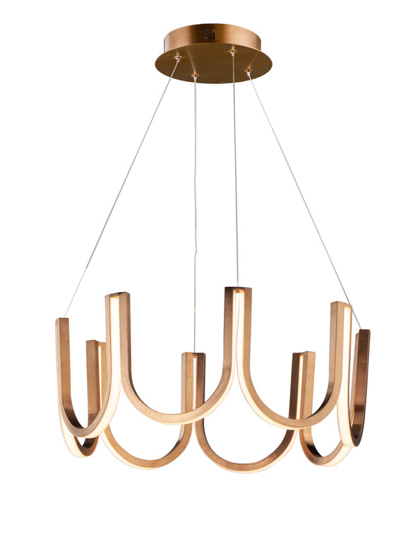 ET2 Contemporary Lighting You LED Pendant in Brushed Champagne E24853-BCN