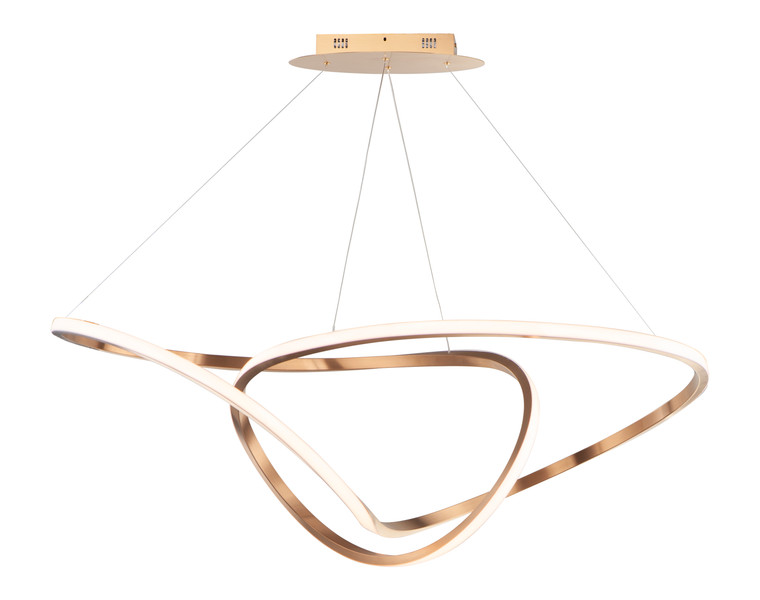 ET2 Contemporary Lighting Perpetual 46" LED Pendant in Brushed Champagne E20456-BCN
