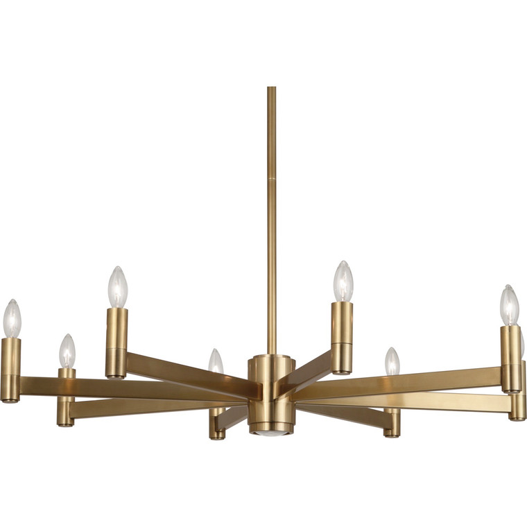 Robert Abbey Delany Chandelier in Antique Brass 4500