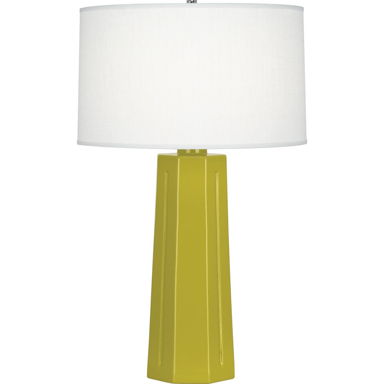 Robert Abbey Citron Mason Table Lamp in Citron Glazed Ceramic CI960