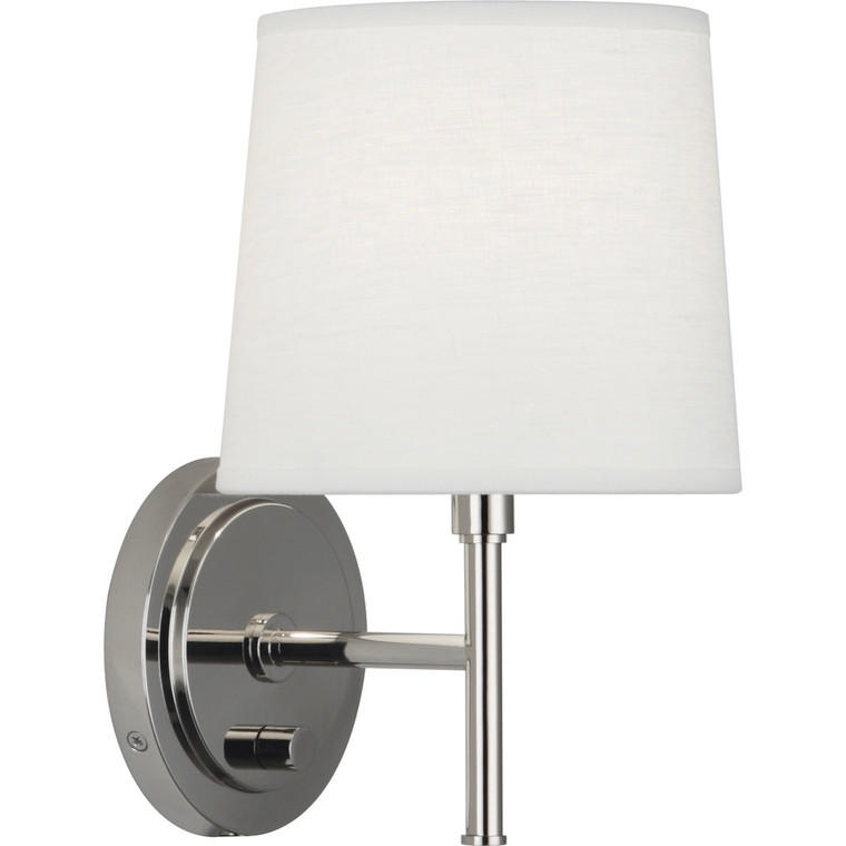 Robert Abbey Bandit Wall Sconce in Polished Nickel Finish S349