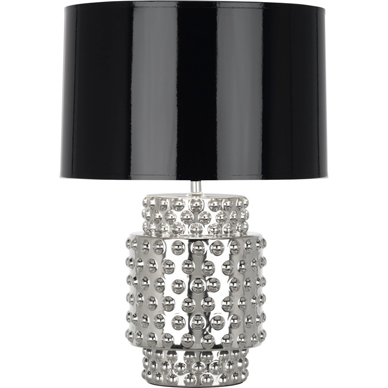 Robert Abbey Nickel Metallic Glaze Dolly Accent Lamp in Nickel Metallic Glaze S801B