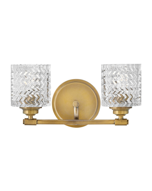 Hinkley Lighting Elle Two Light Vanity Heritage Brass 5042HB