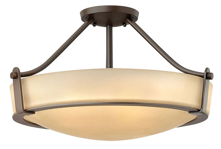 Hinkley Lighting Hathaway Large Semi-Flush Mount Olde Bronze Integrated LED Bulb(s) 3221OB-LED