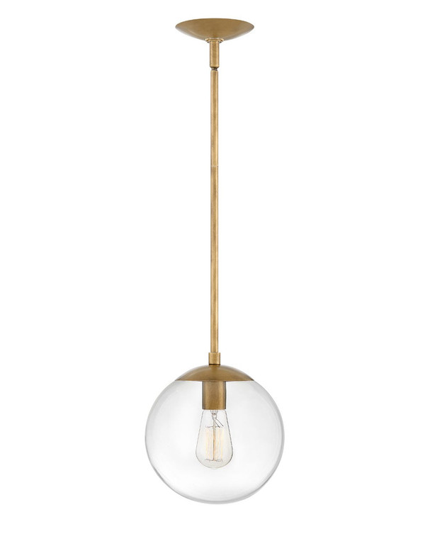 Hinkley Lighting Warby Small Pendant Heritage Brass 3747HB