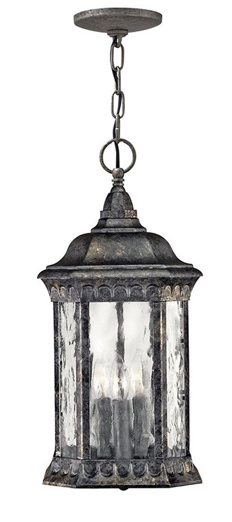 Hinkley Lighting Regal Medium Hanging Lantern Black Granite 1722BG