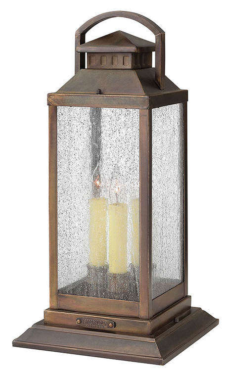 Hinkley Lighting Revere Medium Pier Mount Lantern Sienna 1187SN