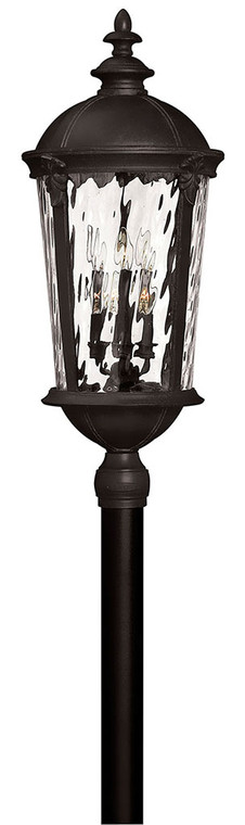 Hinkley Lighting Windsor Extra Large Post Top or Pier Mount Lantern Black 1921BK