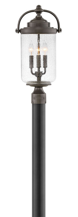 Hinkley Lighting Willoughby Large Post Top or Pier Mount Lantern Oil Rubbed Bronze 2757OZ