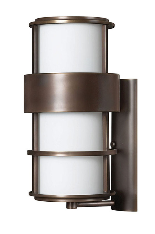 Hinkley Lighting Saturn Large Wall Mount Lantern Metro Bronze Integrated LED Bulb(s) 1905MT-LED