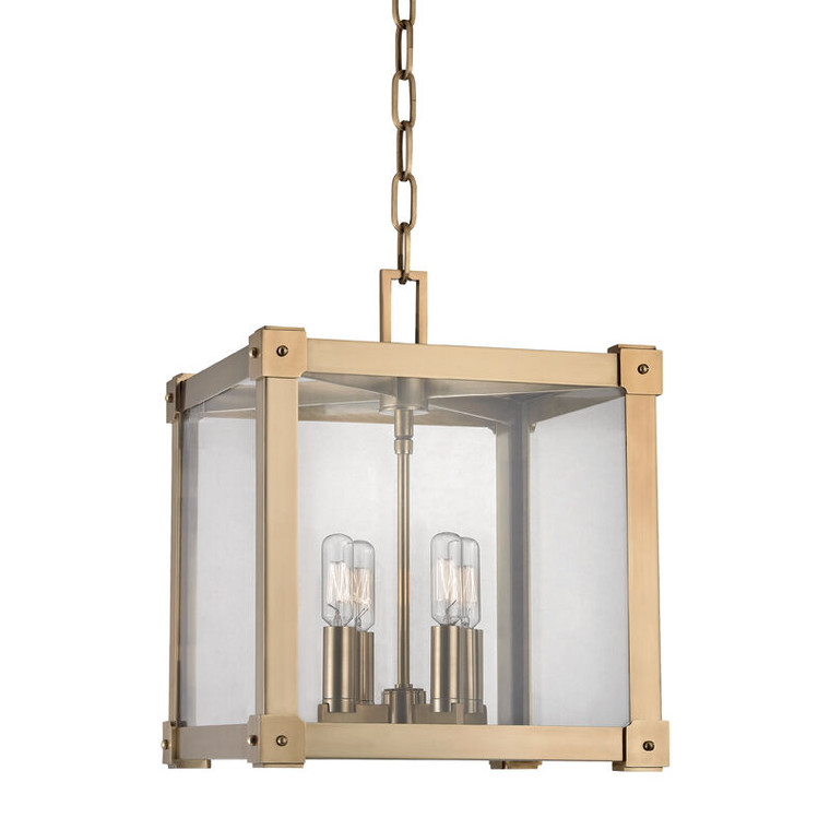 Hudson Valley Lighting Forsyth Lantern in Aged Brass 8612-AGB