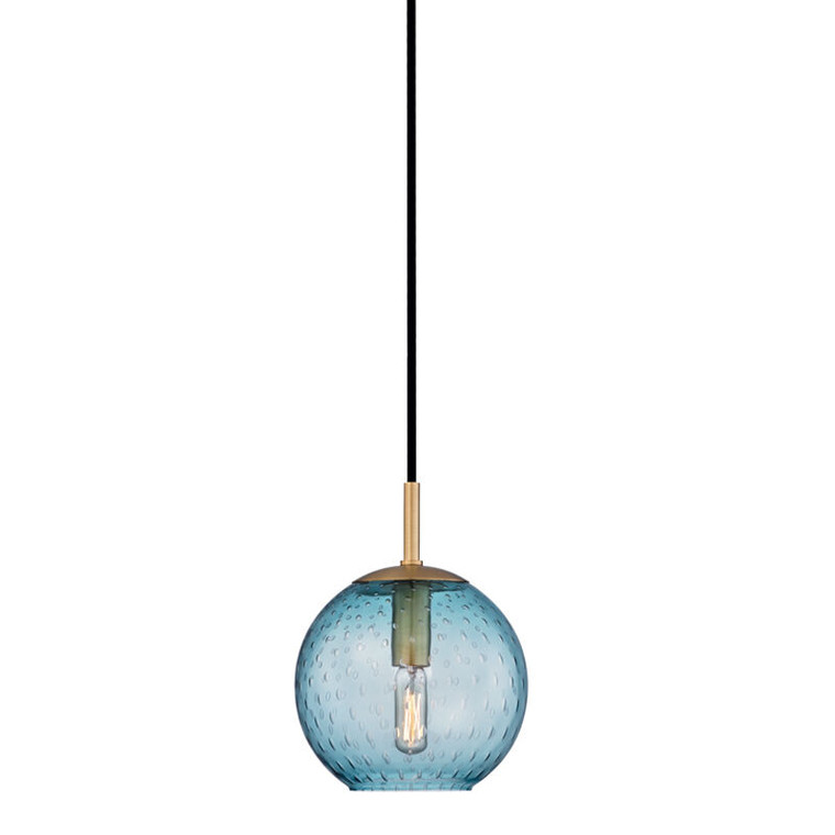 Hudson Valley Lighting Rousseau Pendant in Aged Brass 2007-AGB-BL