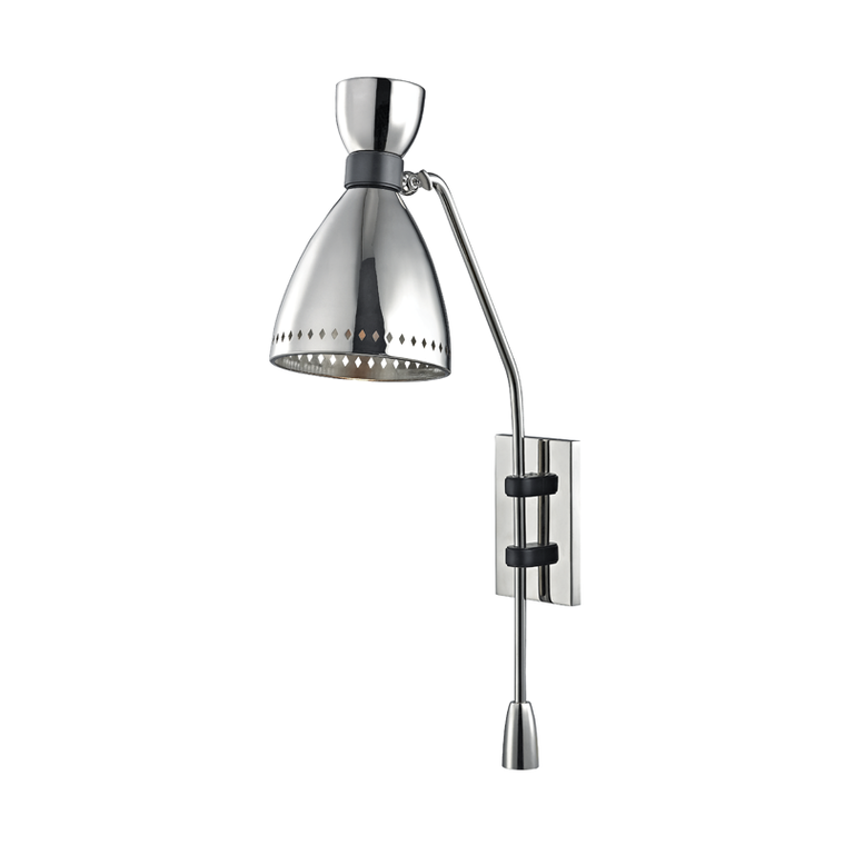 Hudson Valley Lighting Solaris 1 Light Wall Sconce In Polished Nickel 4141-PN