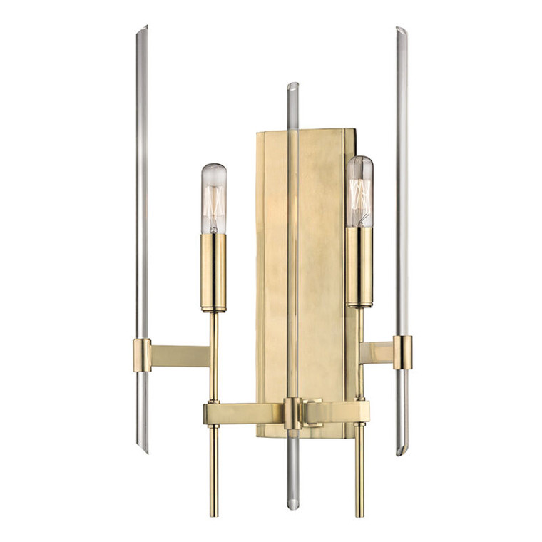 Hudson Valley Lighting Bari Wall Sconce in Aged Brass 9902-AGB