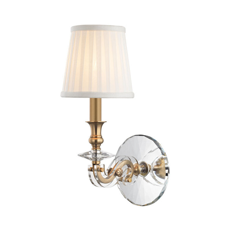 Hudson Valley Lighting Lapeer Wall Sconce in Aged Brass 1291-AGB