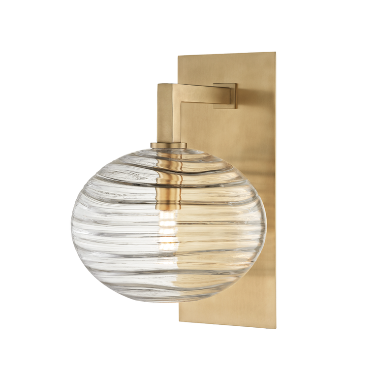 Hudson Valley Lighting Breton Wall Sconce in Aged Brass 2400-AGB