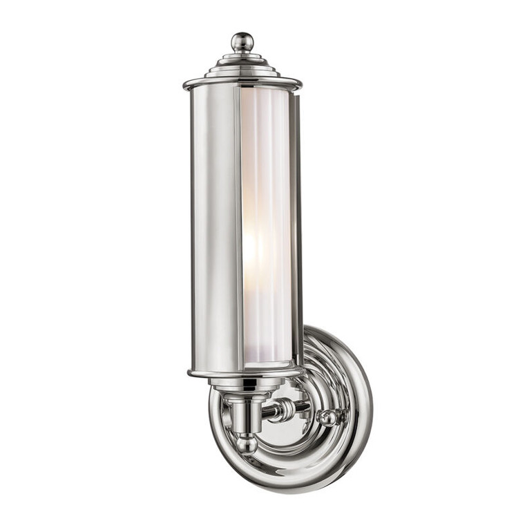 Hudson Valley Lighting Classic No.1 Wall Sconce in Polished Nickel MDS103-PN