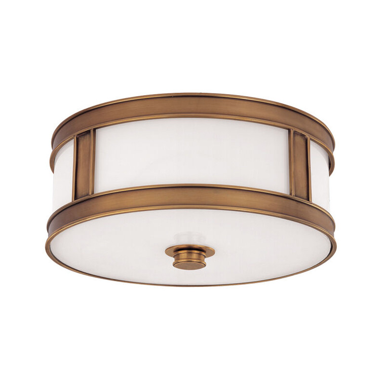 Hudson Valley Lighting Patterson Flush Mount in Aged Brass 5516-AGB