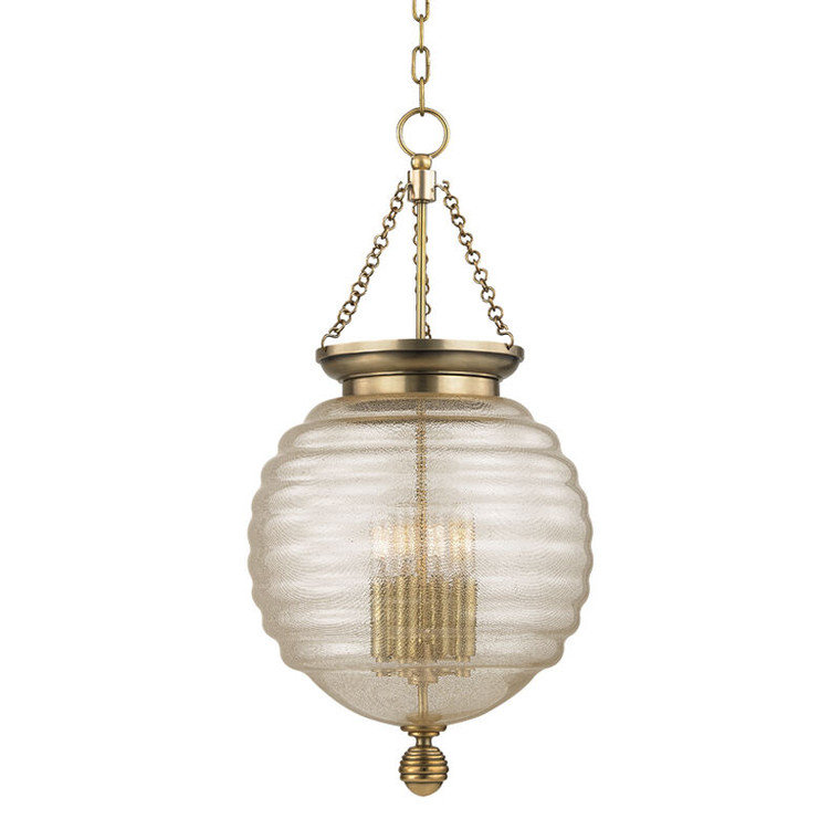 Hudson Valley Lighting Coolidge Pendant in Aged Brass 3214-AGB