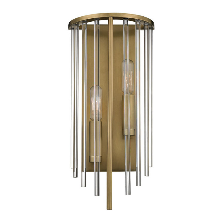Hudson Valley Lighting Lewis Wall Sconce in Aged Brass 2511-AGB