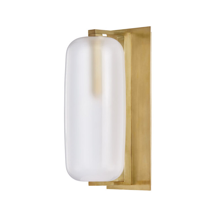 Hudson Valley Lighting Pebble Wall Sconce in Aged Brass 3471-AGB