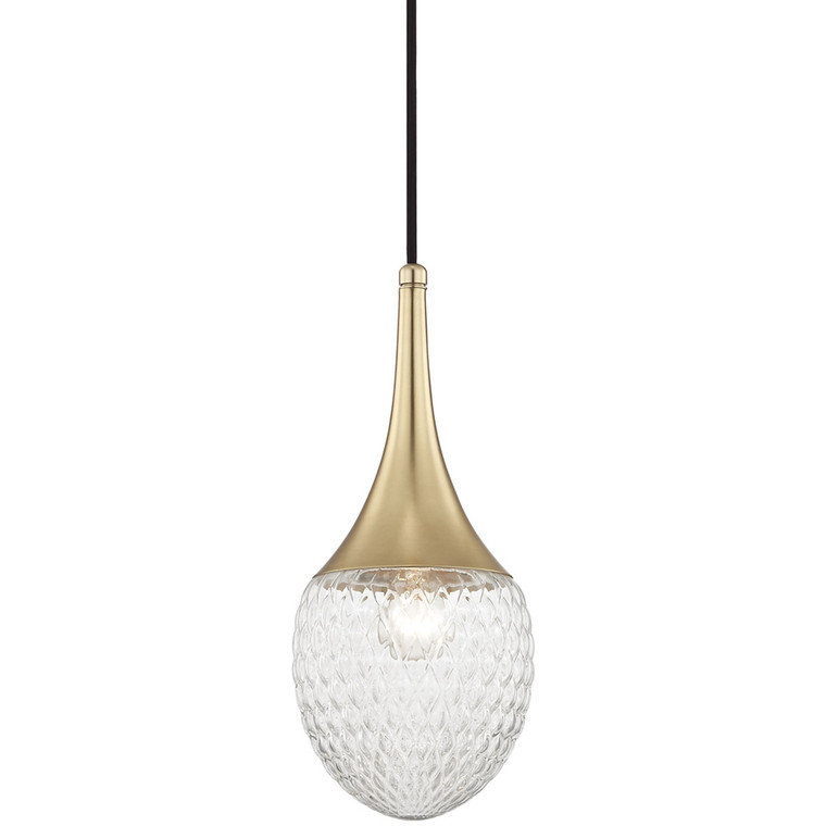 Mitzi 1 Light Pendant in Aged Brass H114701A-AGB
