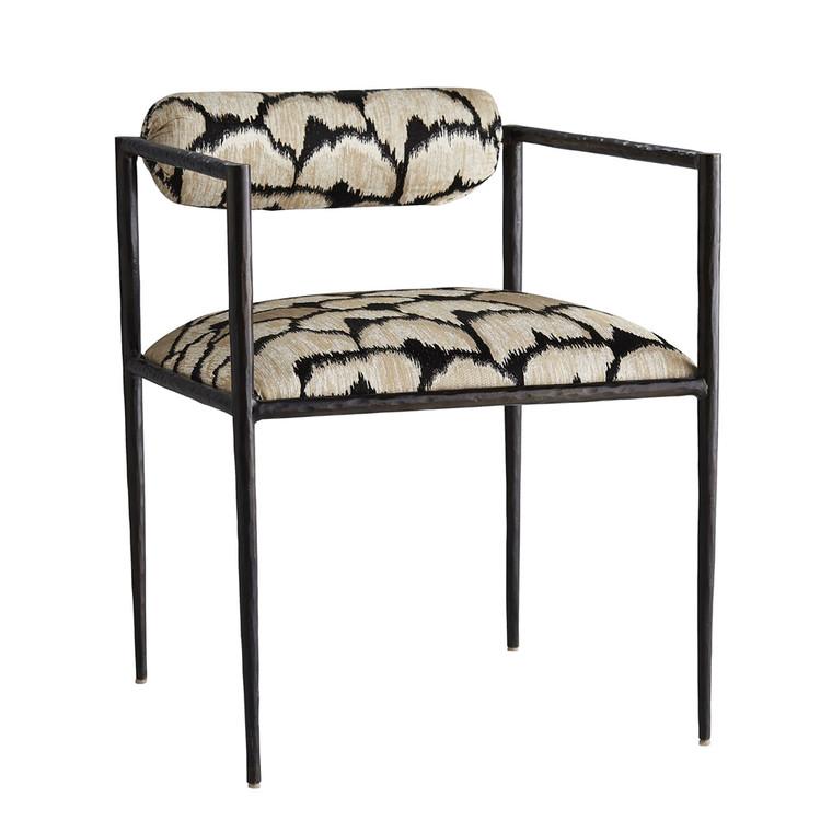 Arteriors Home Barbana Chair Ocelot Embroidery 4506